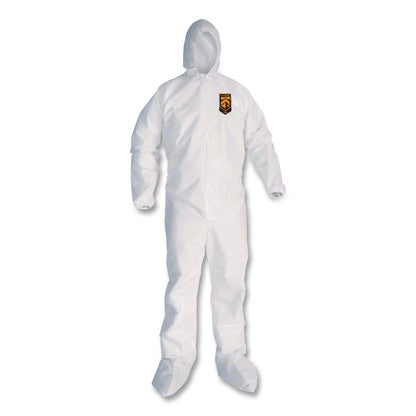 Ansell KleenGuard A30 Coveralls, Medium, White, 25/Carton (ANS46122)