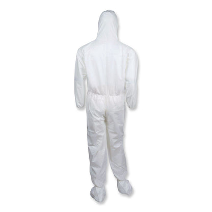 Ansell KleenGuard A30 Coveralls, Medium, White, 25/Carton (ANS46122)