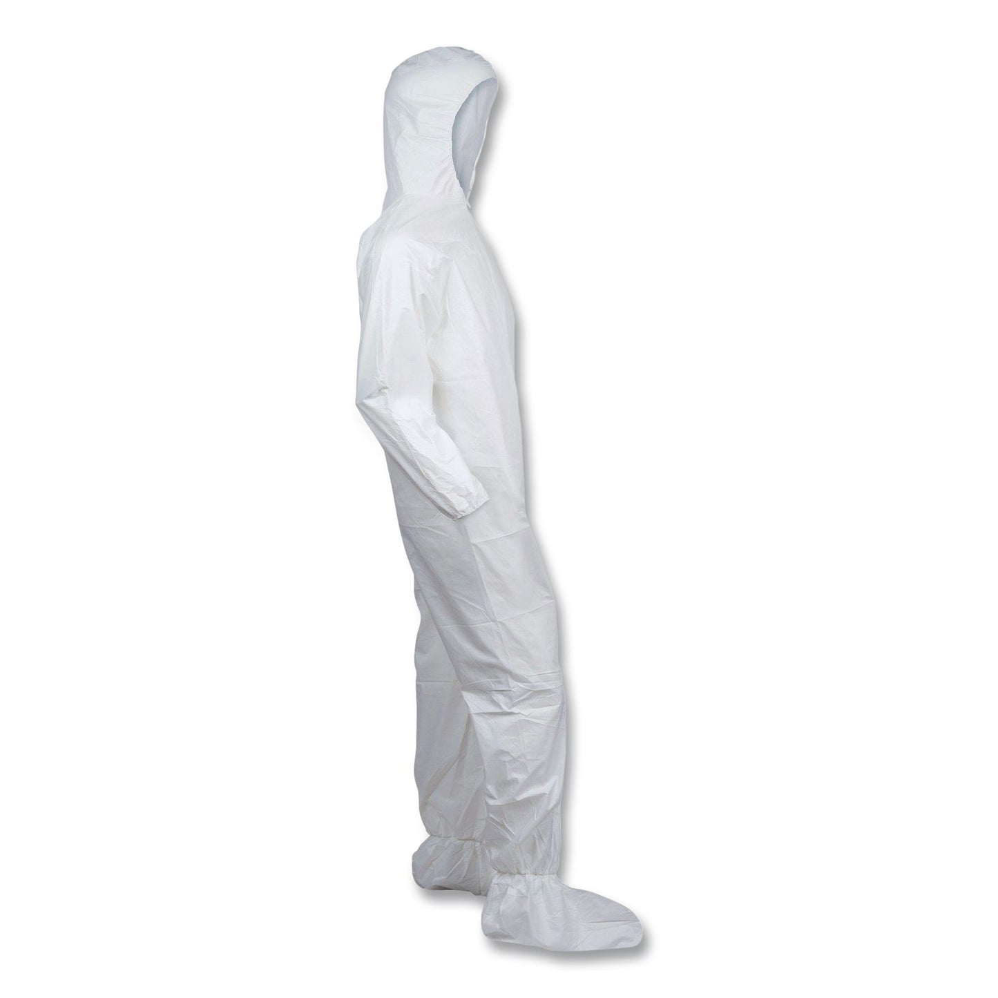 Ansell KleenGuard A30 Coveralls, Medium, White, 25/Carton (ANS46122)