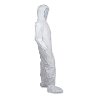 Ansell KleenGuard A30 Coveralls, Medium, White, 25/Carton (ANS46122)