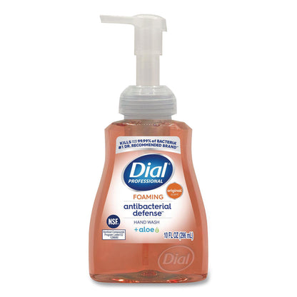 Dial® Professional Original Antibacterial Defense Foaming Hand Wash, Original Scent, 10 oz Pump Bottle (DIA35446EA)