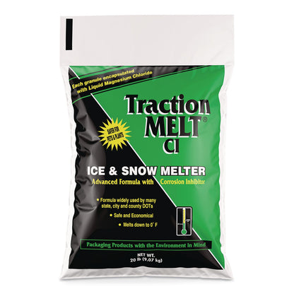 Scotwood Industries Traction Melt CI Ice and Snow Melter, 20 lb Bag, 120/Pallet (SCW20BTMPLT)