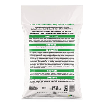 Scotwood Industries Traction Melt CI Ice and Snow Melter, 20 lb Bag, 120/Pallet (SCW20BTMPLT)