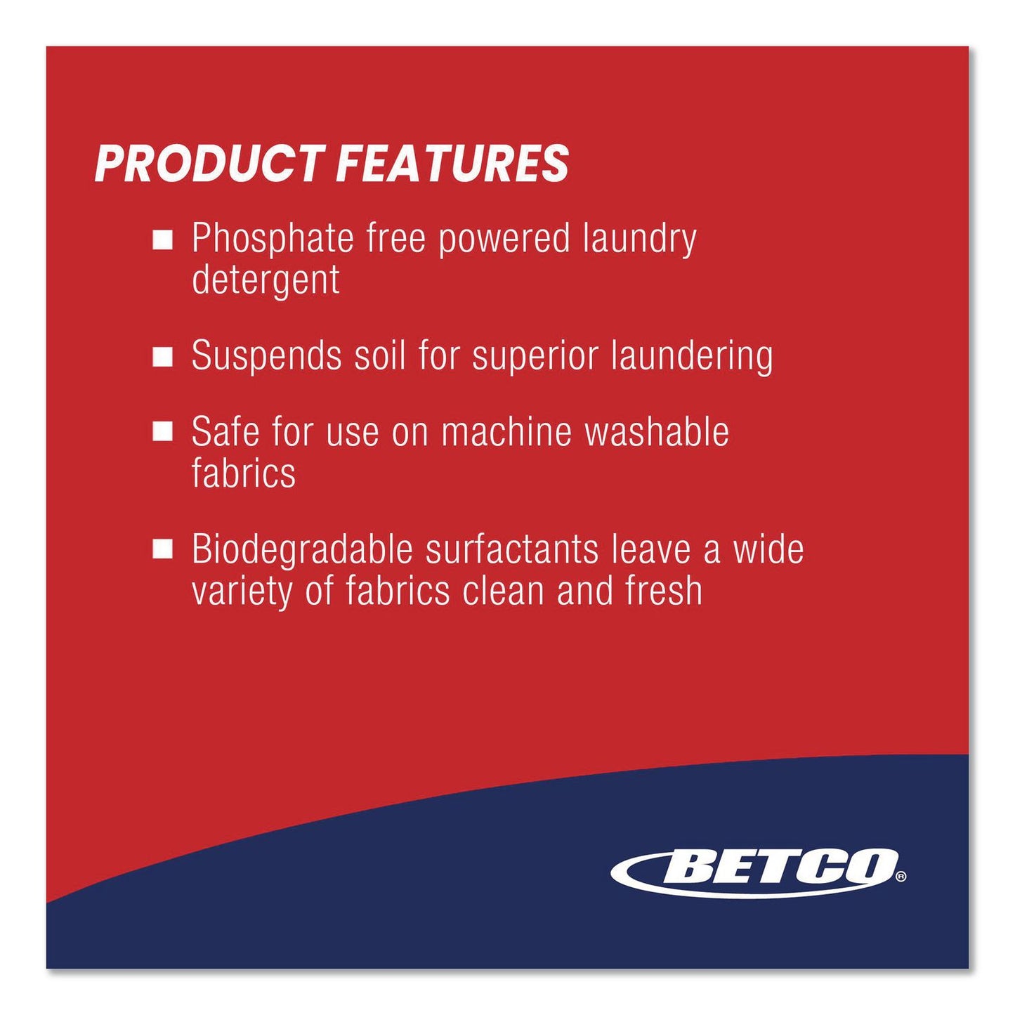 Betco® Symplicity Powdered Laundry Detergent, 40 lb Pail (BET50010700)