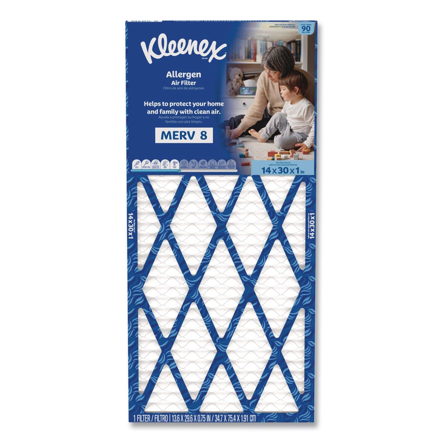 Kleenex® Allergen Air Filter MERV 8, 14 x 30, 6/Carton (KCM56032)