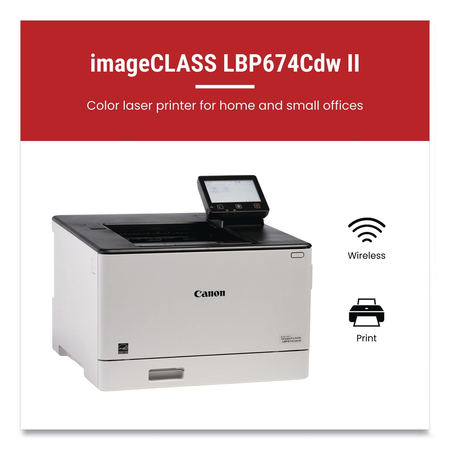 Canon® imageCLASS LBP674Cdw II Wireless Laser Printer (CNM7186C006)
