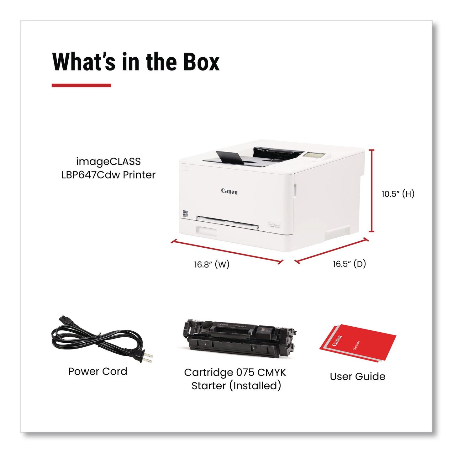 Canon® imageCLASS LBP647Cdw Wireless Laser Printer (CNM6929C002)