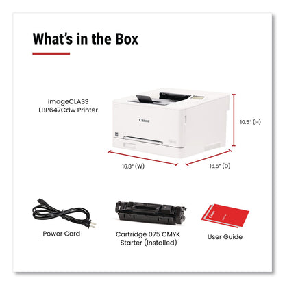 Canon® imageCLASS LBP647Cdw Wireless Laser Printer (CNM6929C002)