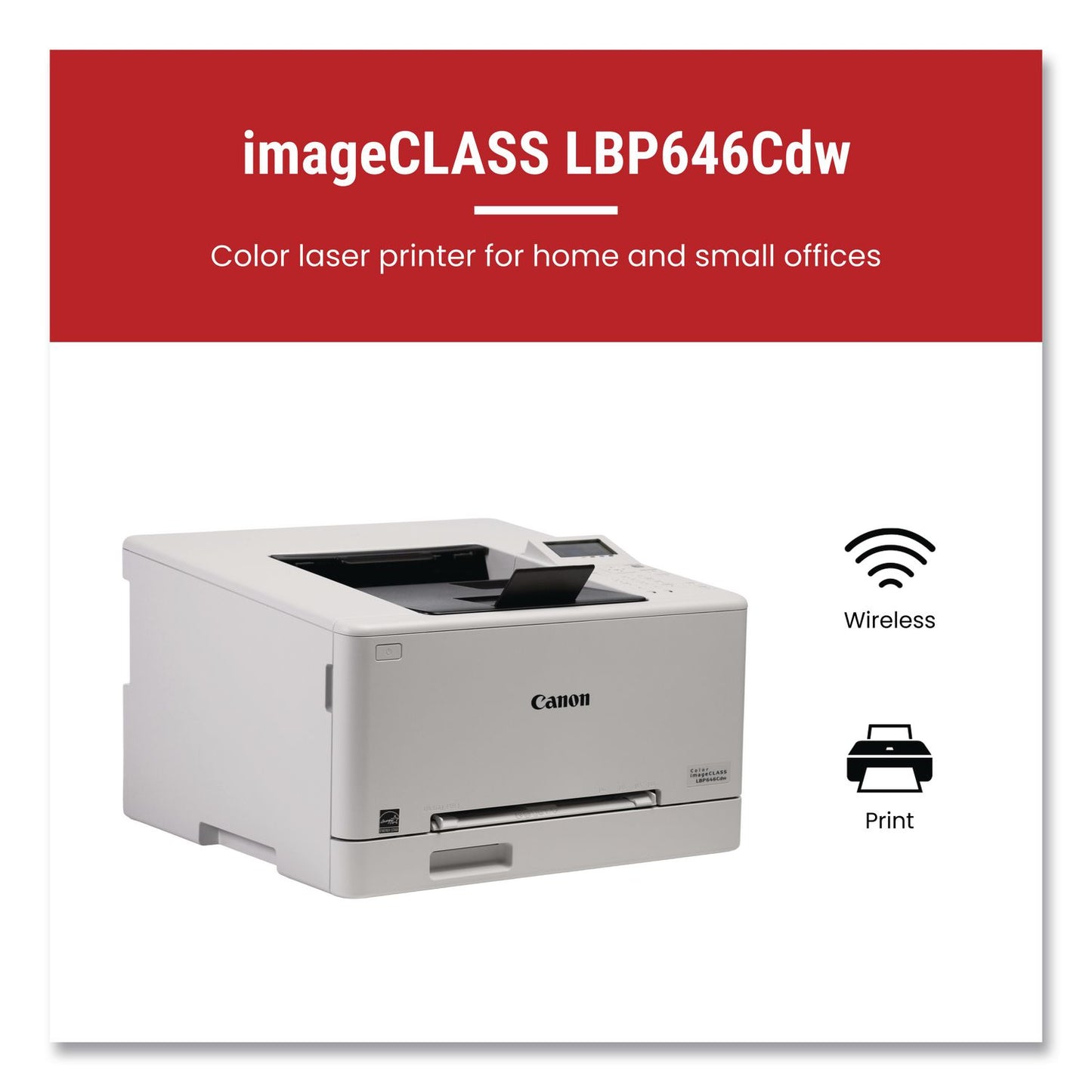 Canon® imageCLASS LBP646Cdw Wireless Laser Printer (CNM6929C008)