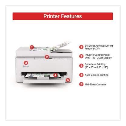 Canon® PIXMA TR7120 Inkjet Printer, Copy/Print/Scan (CNM7178C002)