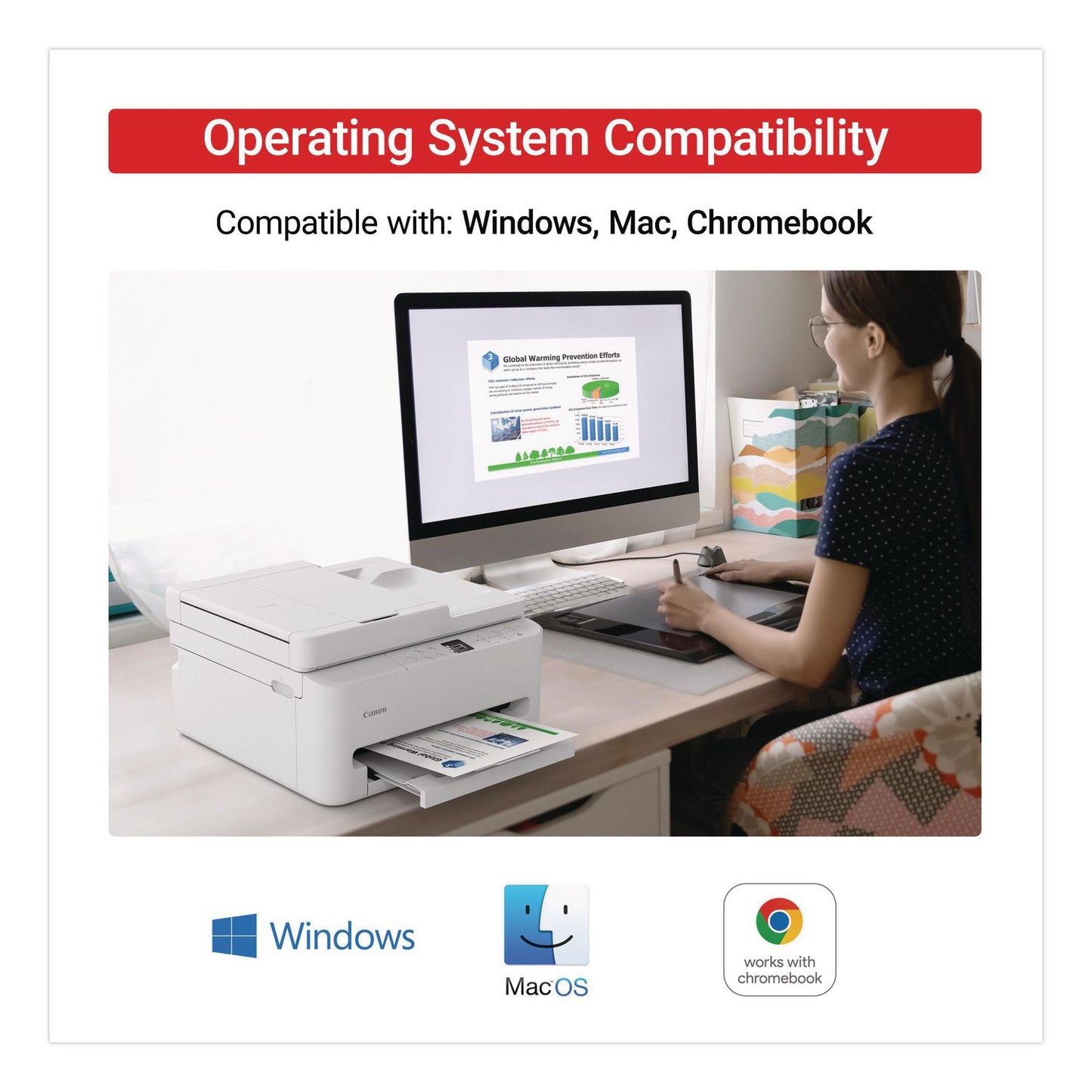 Canon® PIXMA TR7120 Inkjet Printer, Copy/Print/Scan (CNM7178C002)