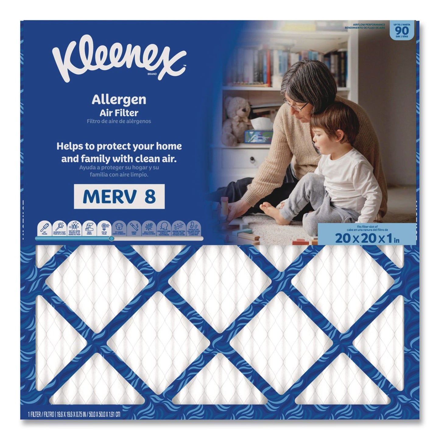 Kleenex® Allergen Air Filter MERV 8, 20 x 20, 6/Carton (KCM56035)