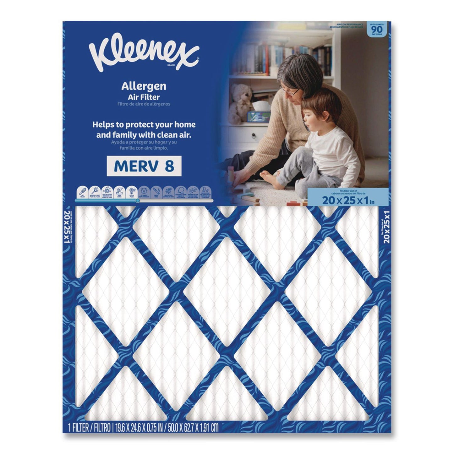 Kleenex® Allergen Air Filter MERV 8, 20 x 25, 6/Carton (KCM56036)