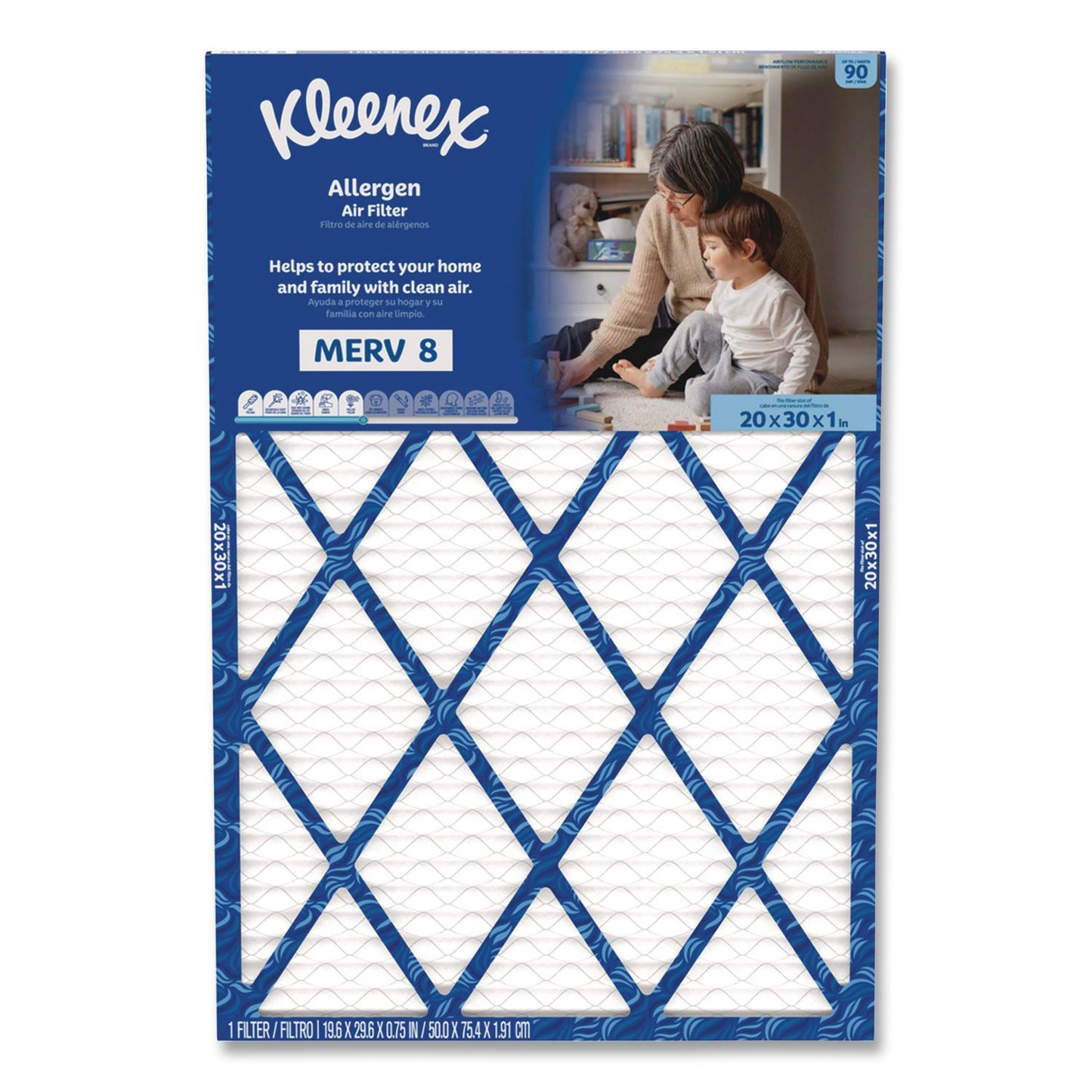 Kleenex® Allergen Air Filter MERV 8, 20 x 30, 6/Carton (KCM56037)
