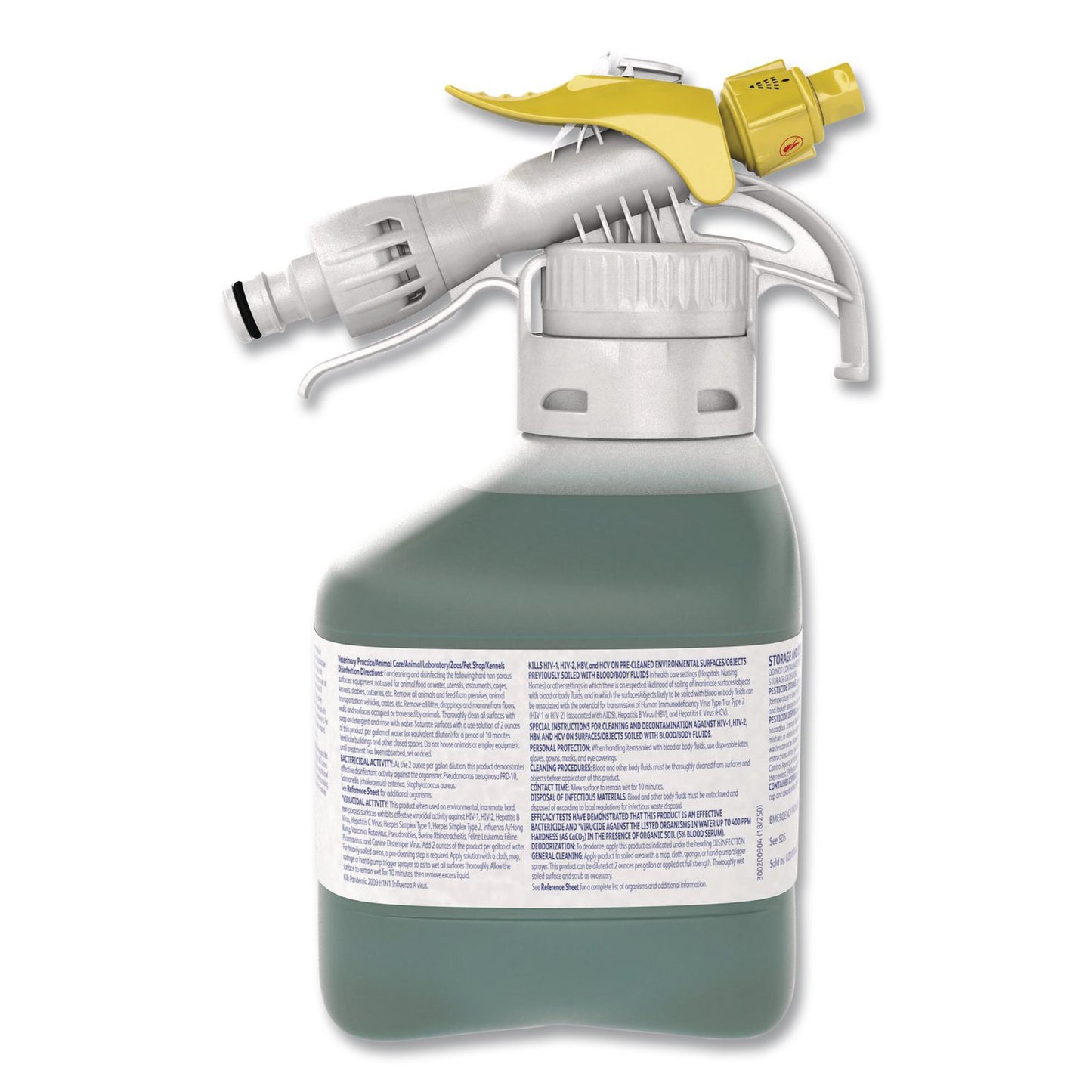 Diversey™ Crew Restroom Floor/Surface Non-Acid Disinfectant Cleaner, Fresh Scent, 1.5 L RTD Bottle, 2/Carton (DVS101105992)