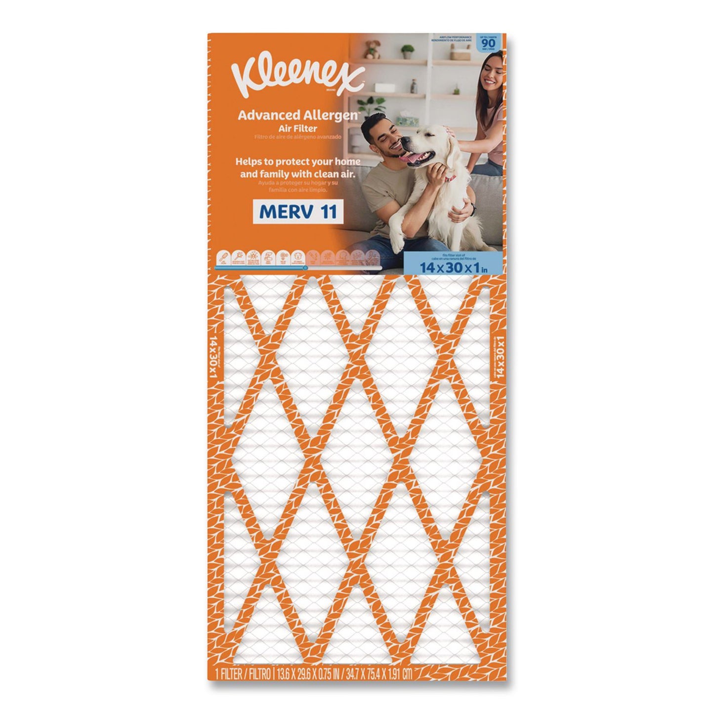 Kleenex® Advanced Allergen Air Filter MERV 11, 14 x 30, 6/Carton (KCM56045)