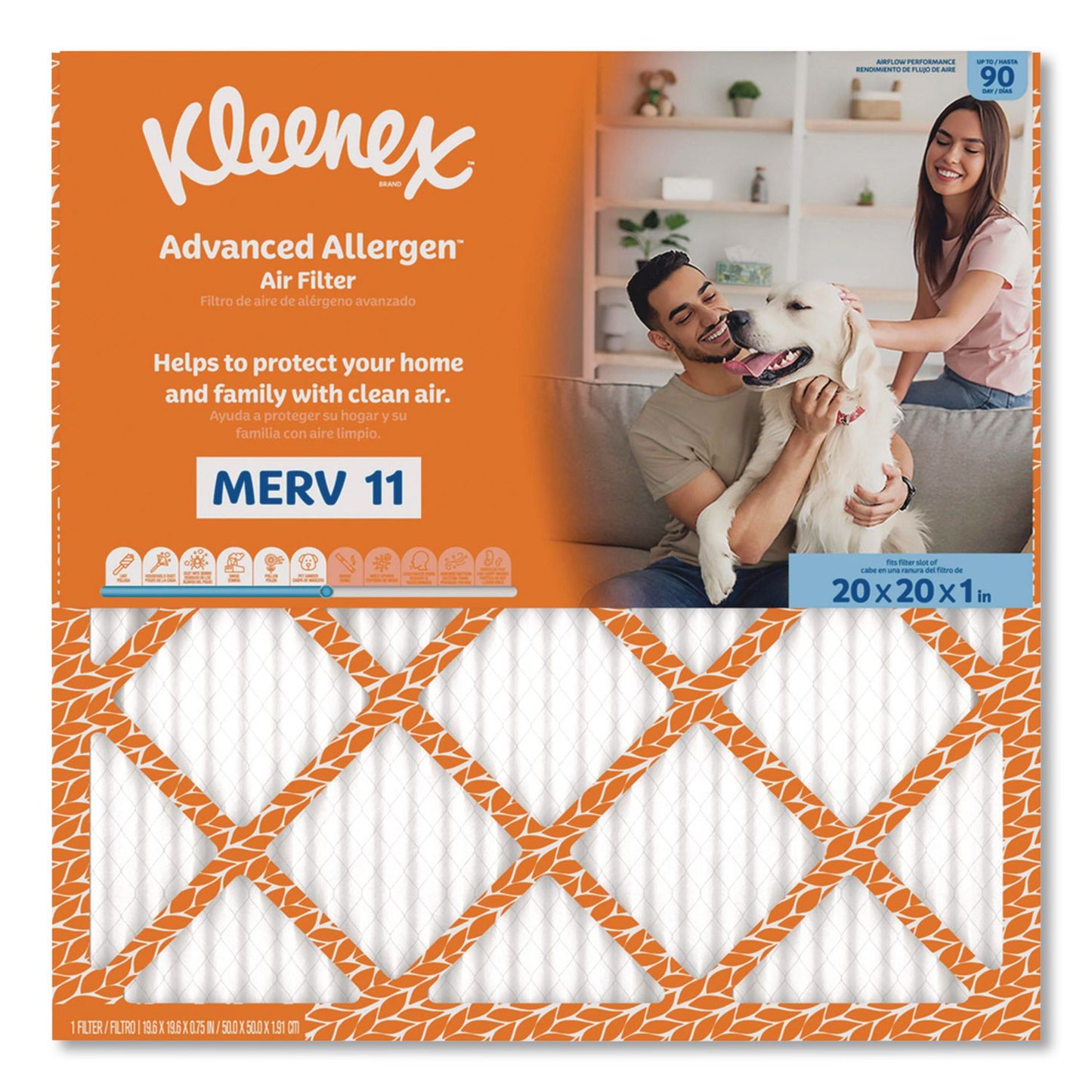 Kleenex® Advanced Allergen Air Filter MERV 11, 20 x 20, 6/Carton (KCM56048)