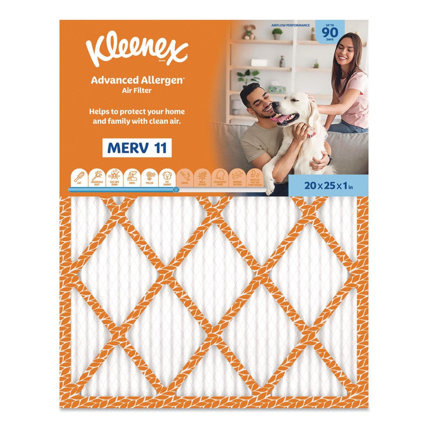 Kleenex® Advanced Allergen Air Filter MERV 11, 20 x 25, 6/Carton (KCM56049)