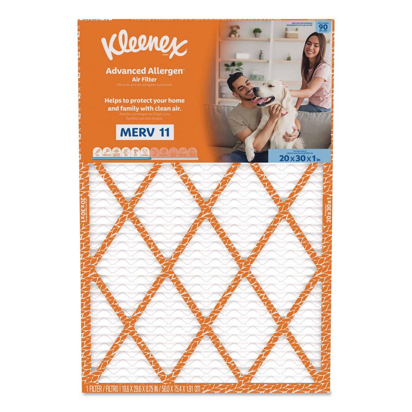Kleenex® Advanced Allergen Air Filter MERV 11, 20 x 30, 6/Carton (KCM56051)