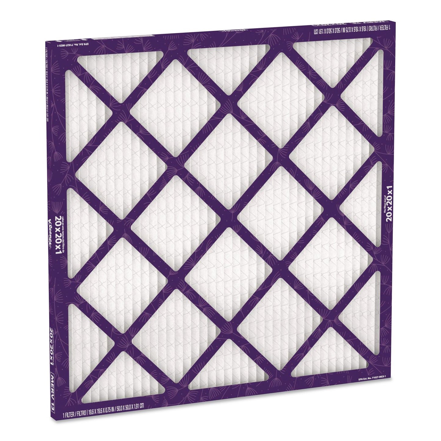 Kleenex® Elite Allergen Air Filter, MERV 13, 20 x 20, 6/Carton (KCM56074)