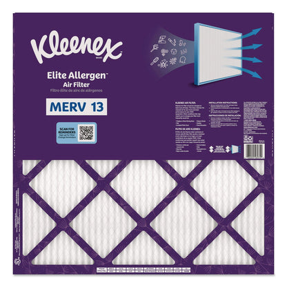 Kleenex® Elite Allergen Air Filter, MERV 13, 20 x 20, 6/Carton (KCM56074)