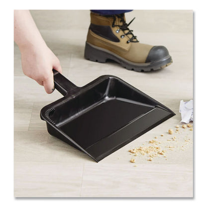 Impact® Value-Plus Dustpan, 12" x 11", Polypropylene, Black (IMP710)