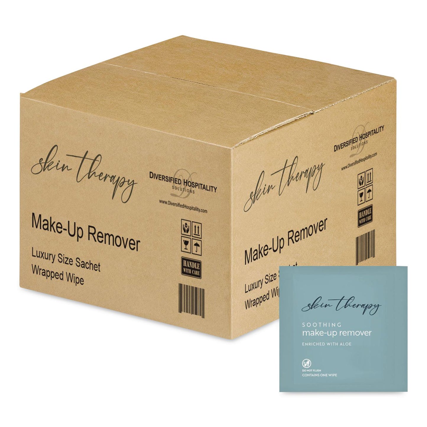 Diversified Hospitality Solutions Luxury Wipe, Individually Wrapped, 1-Ply, 9.25 x 6, Fresh Aloe, White, 500/Carton (DHS002164)