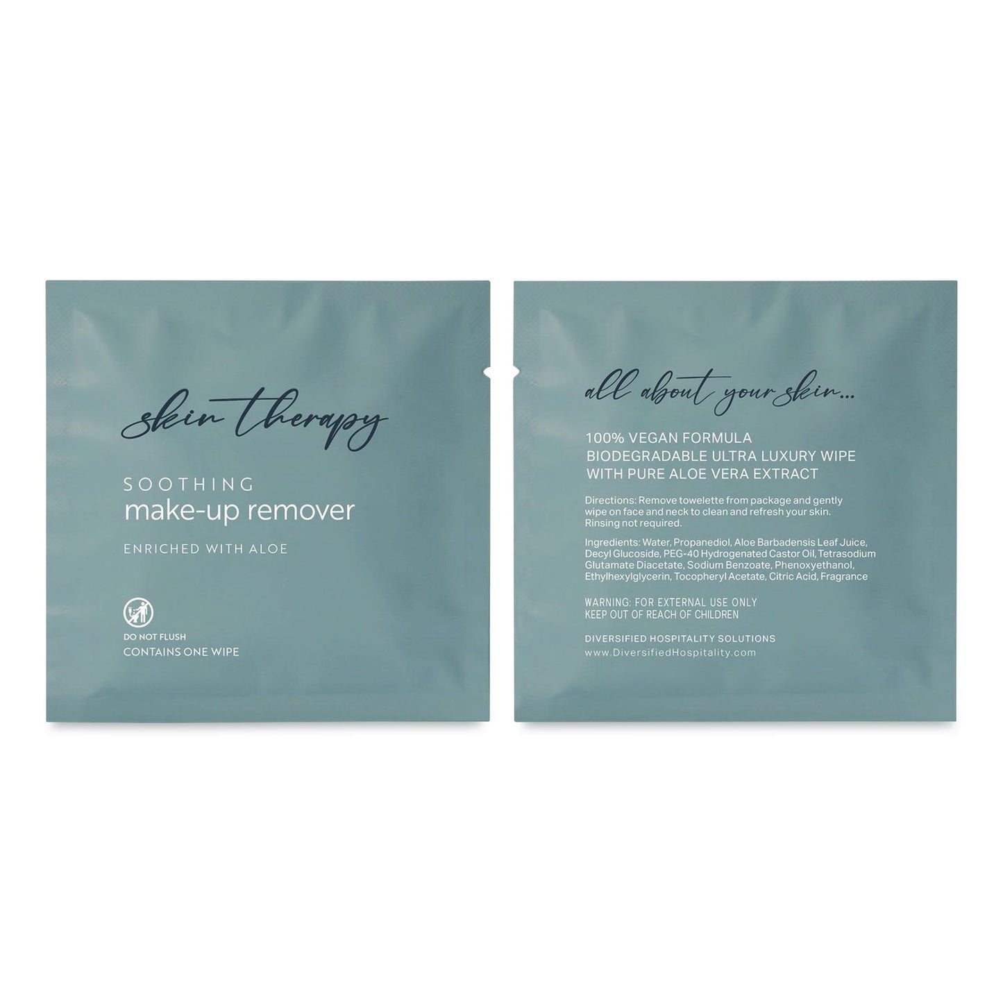 Diversified Hospitality Solutions Luxury Wipe, Individually Wrapped, 1-Ply, 9.25 x 6, Fresh Aloe, White, 500/Carton (DHS002164)