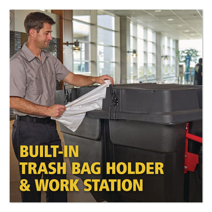 Rubbermaid® Commercial BRUTE Rotomolded Tilt Truck Lid, 35.01 x 70.7 x 9.5, Black (RCP2221457)