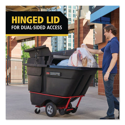 Rubbermaid® Commercial BRUTE Rotomolded Tilt Truck Lid, 35.01 x 70.7 x 9.5, Black (RCP2221457)