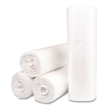 Inteplast Group Institutional Low-Density Can Liners, 45 gal, 1.15 mil, 40" x 46", Natural, Interleaved Roll, 20 Bags/Roll, 5 Rolls/Carton (IBSSLW4046SPNS)
