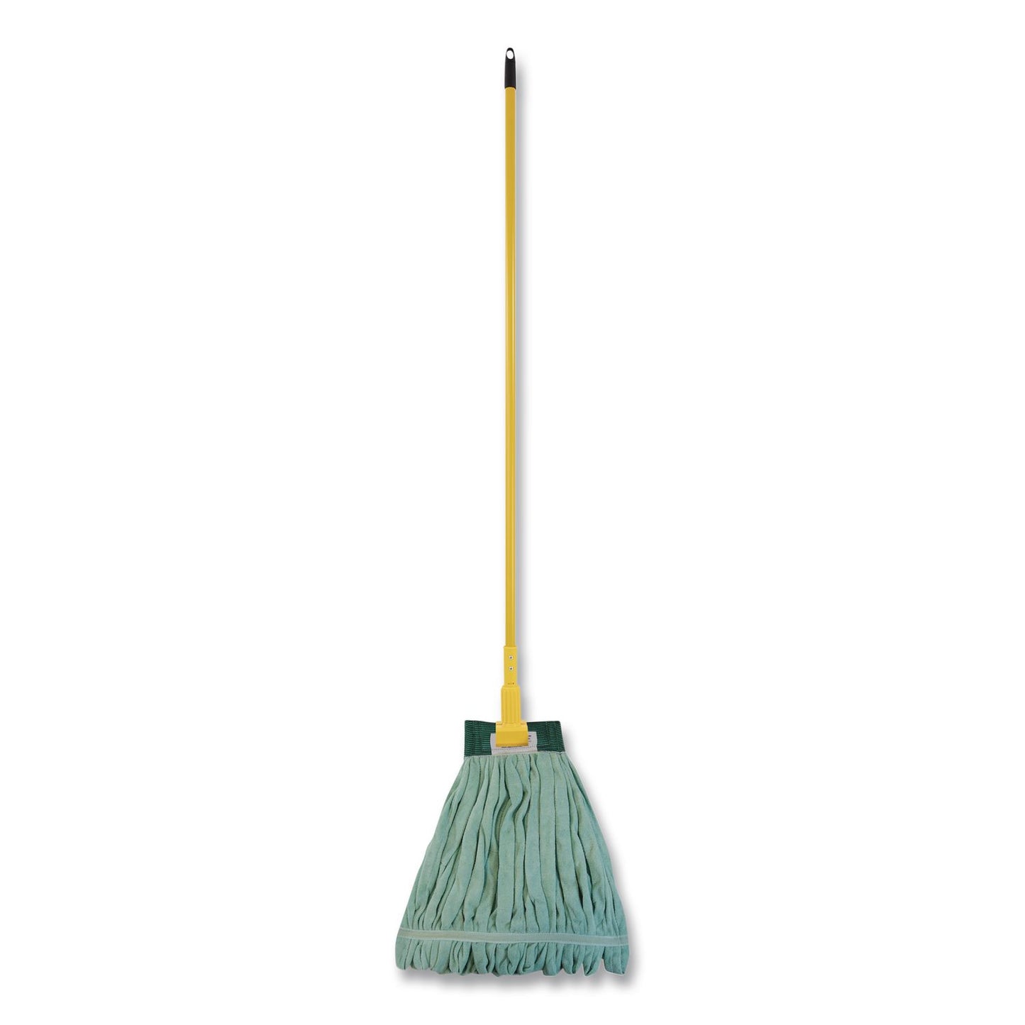 O'Dell® EchoFiber Microfiber Loop Mop, Medium, Split Microfiber, 14" x 14", 1.5" Headband, Green (ODCMWTMGNB)