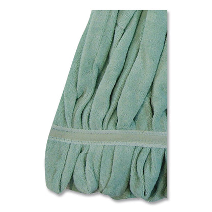 O'Dell® EchoFiber Microfiber Loop Mop, Medium, Split Microfiber, 14" x 14", 1.5" Headband, Green (ODCMWTMGNB)