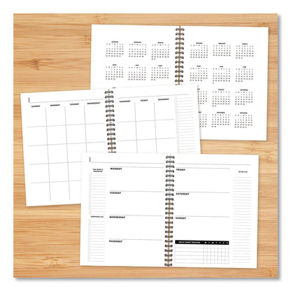 Willow Creek Press Charcoal Gray Undated Monthly Planner, 11 x 8.5, Charcoal Gray, Undated (WPR49167)