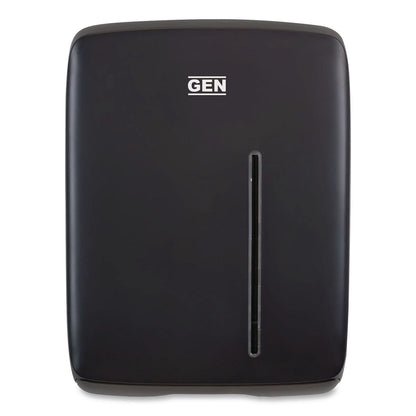 GEN Folded Towel Dispenser, 11.96 x 5.21 x 16.08, Black (GEN1608B)