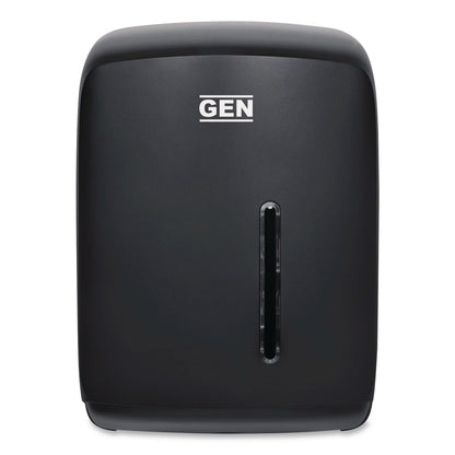 GEN Centerpull Roll Towel Dispenser, 8.99 x 8.7 x 12.65, Black (GEN1606B)