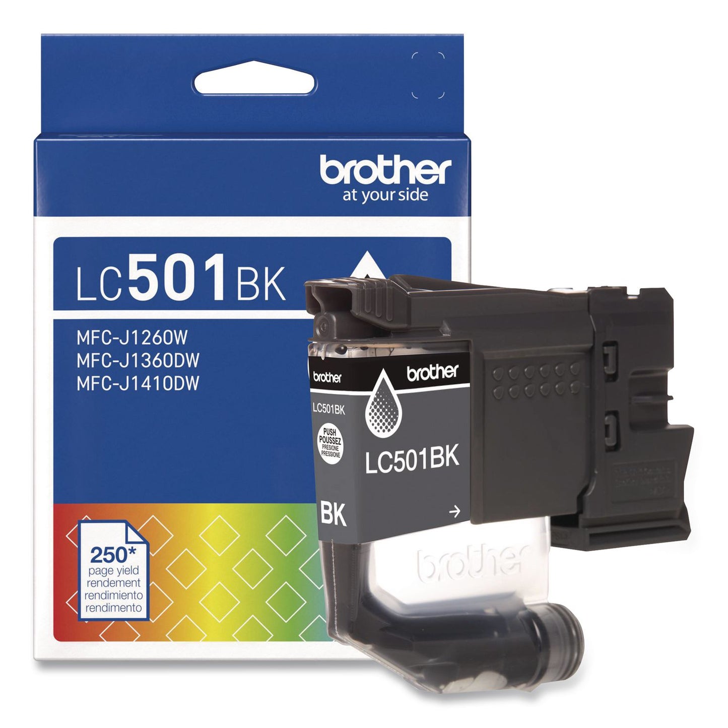 Brother LC501BKS Ink, 250 Page-Yield, Black (BRTLC501BKS)