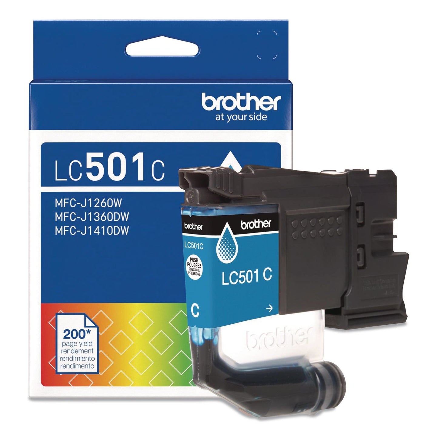 Brother LC501CS Ink, 200 Page-Yield, Cyan (BRTLC501CS)
