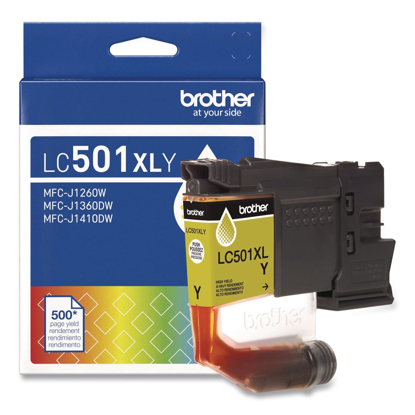 Brother LC501XLYS High-Yield Ink, 500 Page-Yield, Yellow (BRTLC501XLYS)
