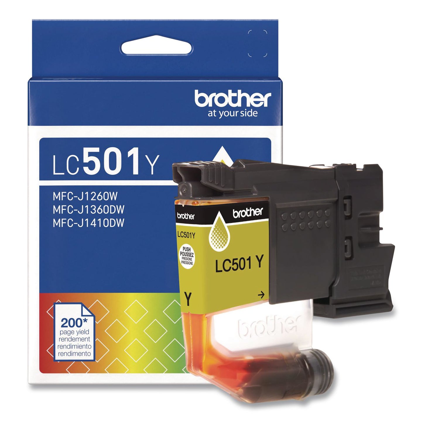 Brother LC501YS Ink, 200 Page-Yield, Yellow (BRTLC501YS)