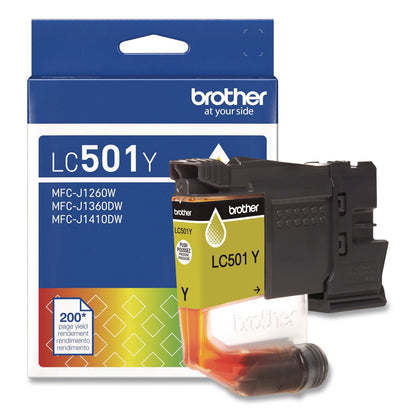 Brother LC501YS Ink, 200 Page-Yield, Yellow (BRTLC501YS)