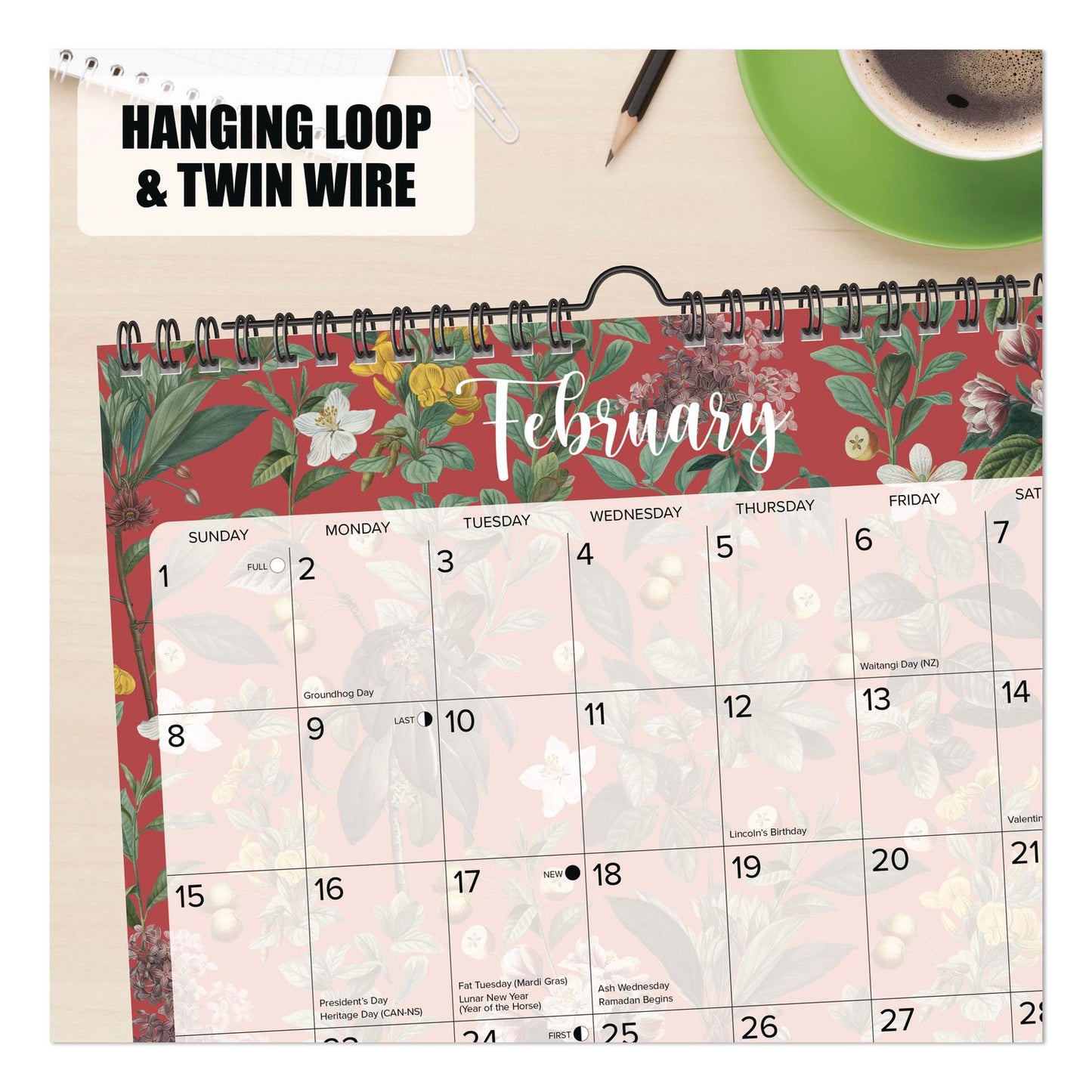 Willow Creek Press Botanical Nature 2026 Spiral Wall Calendar, Botanic Artwork, 12 x 12, Multicolor Sheets, 12-Month (Jan to Dec): 2026 (WPR54727)