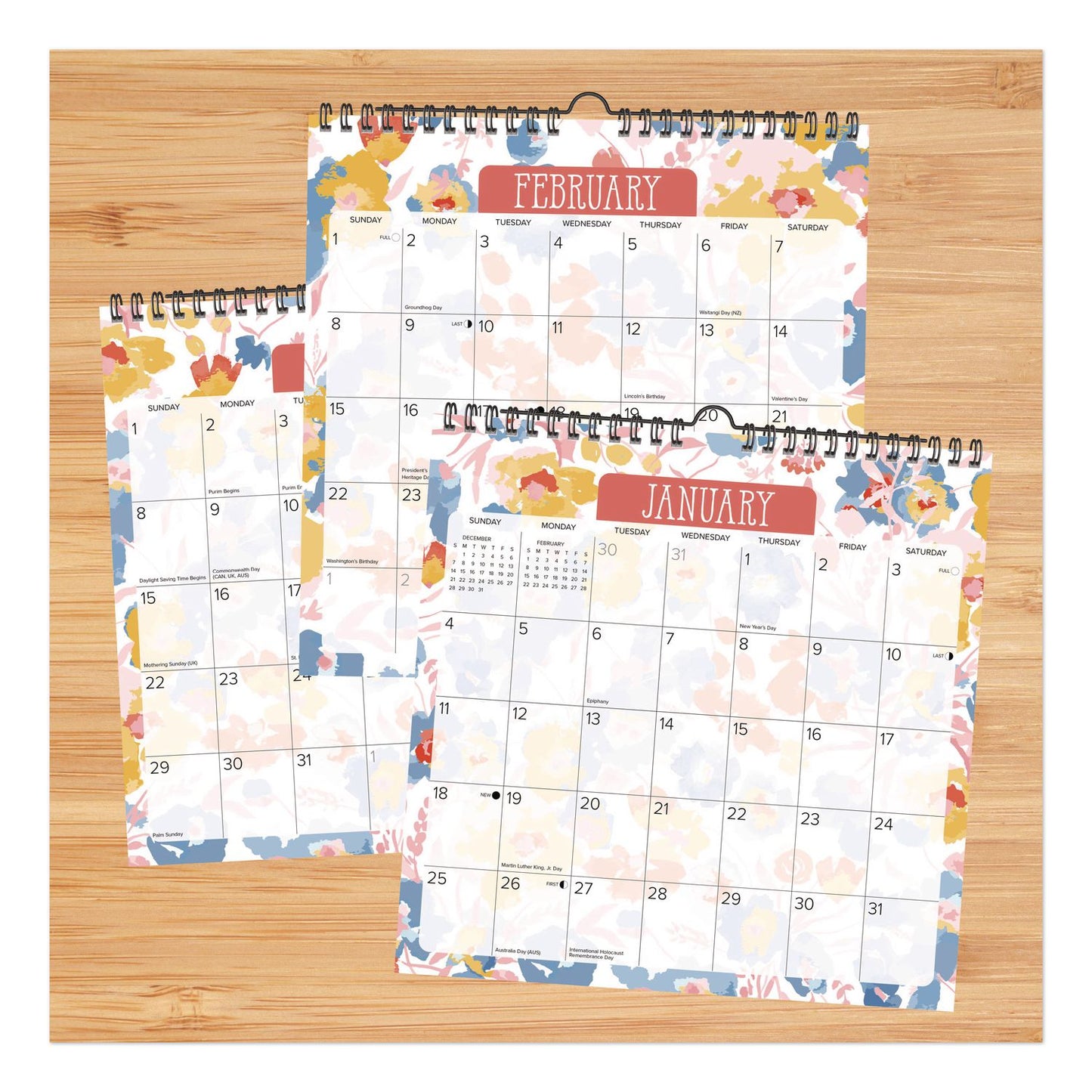 Willow Creek Press Meadow Flowers 2026 Spiral Wall Calendar, Floral Artwork, 12 x 12, Multicolor Sheets, 12-Month (Jan to Dec): 2026 (WPR54741)