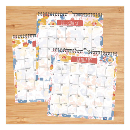 Willow Creek Press Meadow Flowers 2026 Spiral Wall Calendar, Floral Artwork, 12 x 12, Multicolor Sheets, 12-Month (Jan to Dec): 2026 (WPR54741)