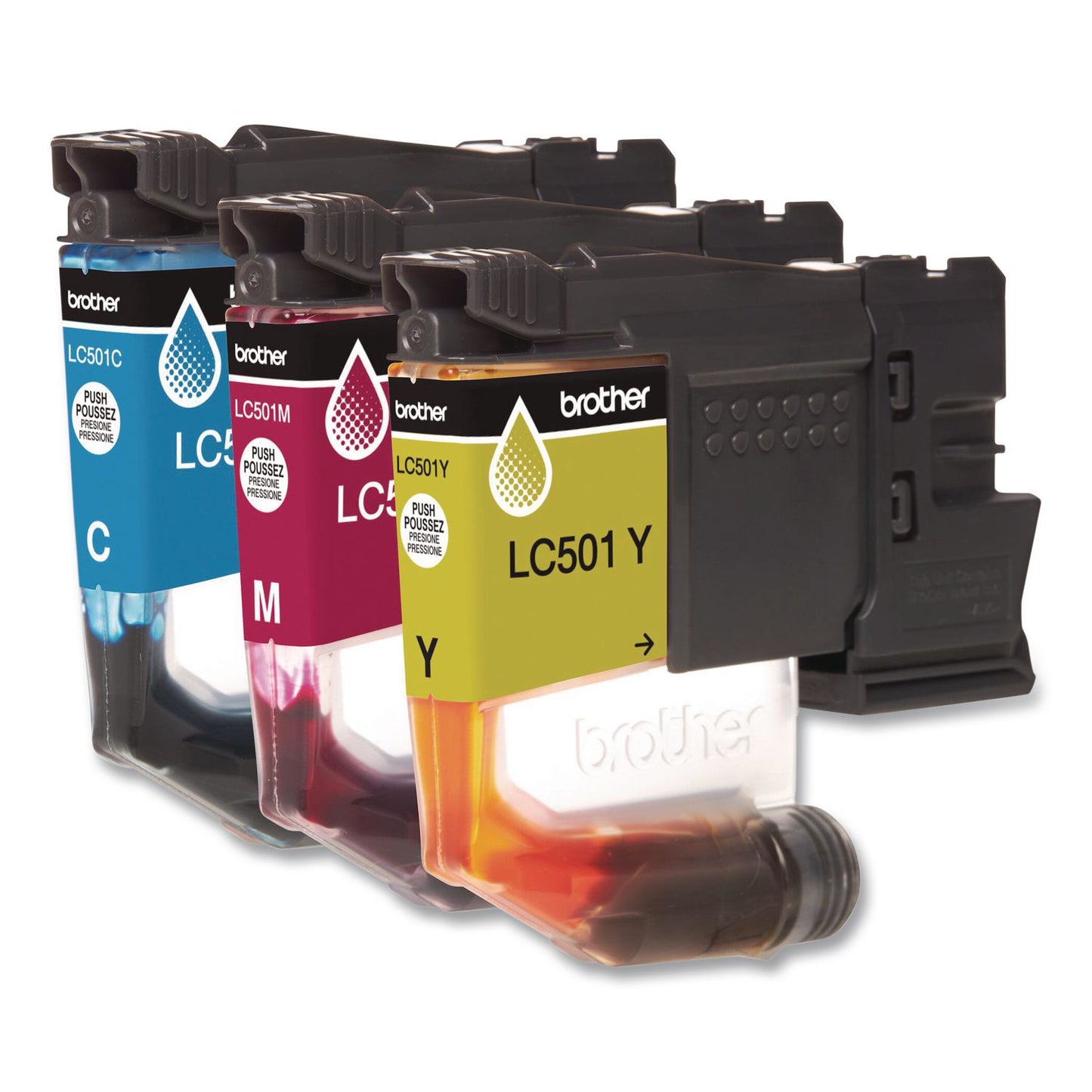 Brother LC5013PKS Ink, 200 Page-Yield, Cyan/Magenta/Yellow, 3/Pack (BRTLC5013PKS)
