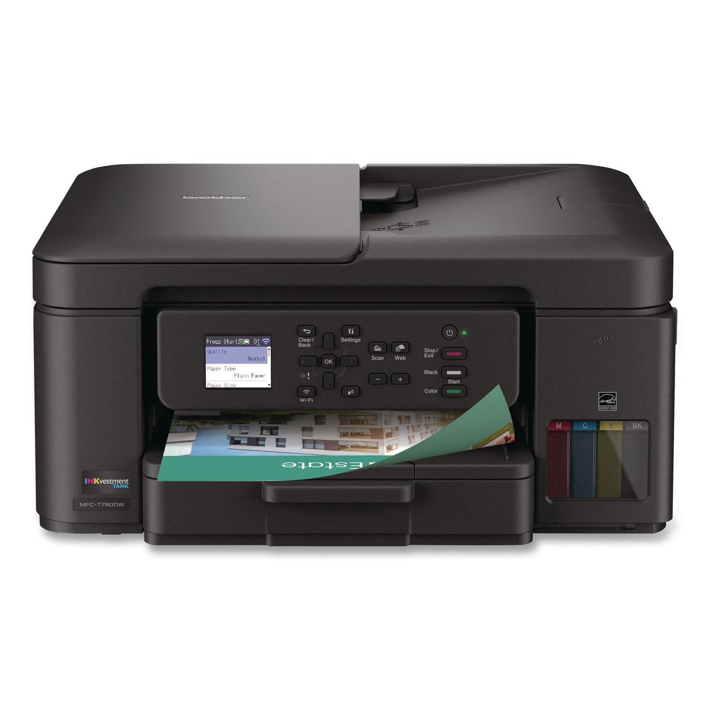 Brother MFCT780DW INKvestment Tank 780 Wireless Color Inkjet All-in-One Printer, Copy/Print/Scan (BRTMFCT780DW)