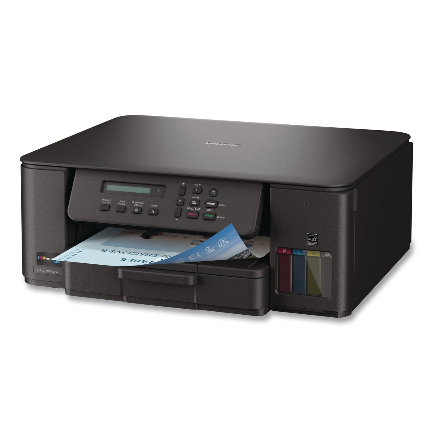 Brother MFCT580DW INKvestment Tank 580 Wireless Color Inkjet All-in-One Printer, Copy/Print/Scan (BRTMFCT580DW)