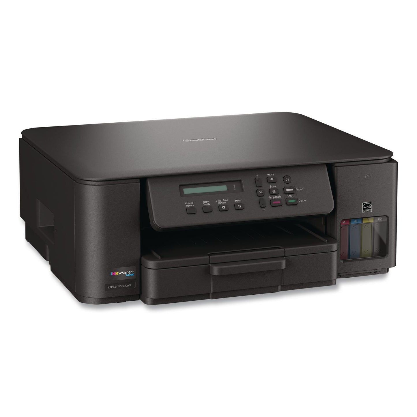 Brother MFCT580DW INKvestment Tank 580 Wireless Color Inkjet All-in-One Printer, Copy/Print/Scan (BRTMFCT580DW)