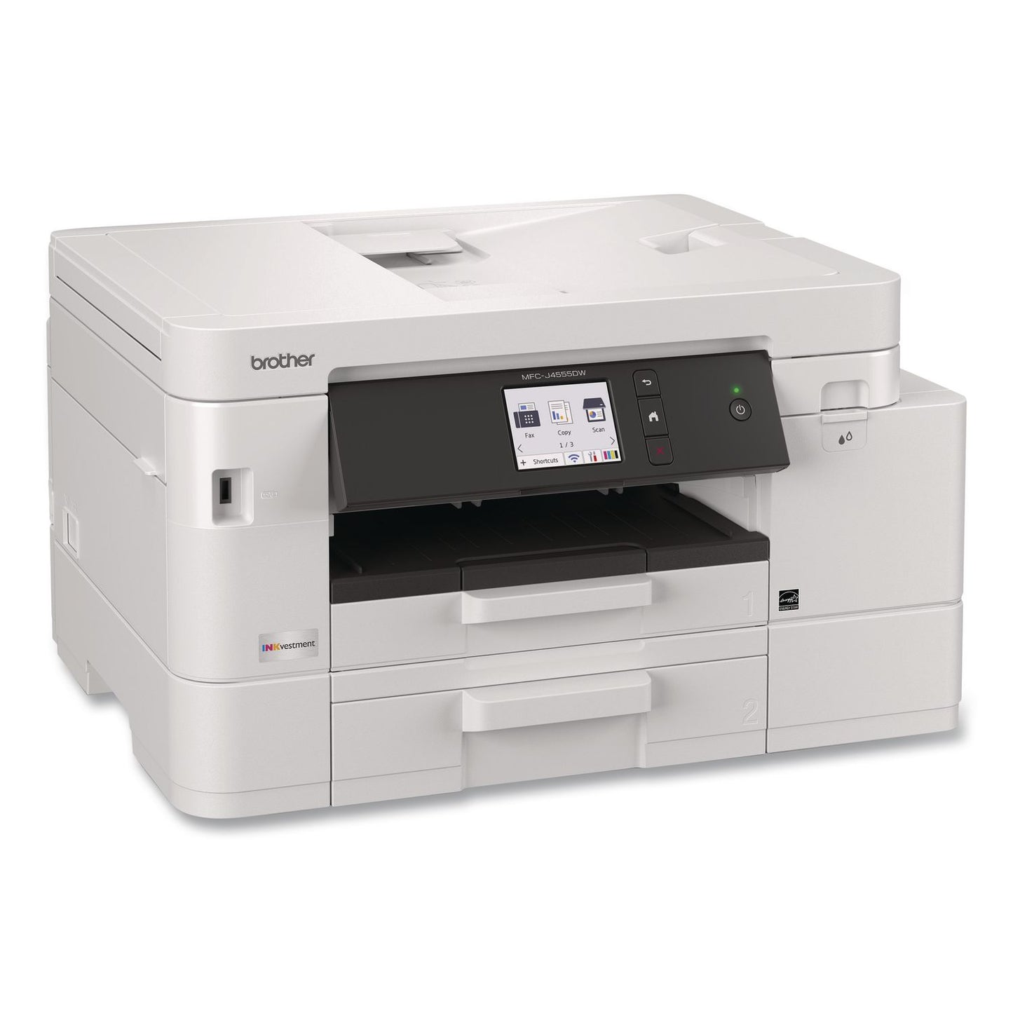 Brother MFCJ4555DW INKvestment 4555 Wireless Color Inkjet All-in-One Printer, Copy/Fax/Print/Scan (BRTMFCJ4555DW)