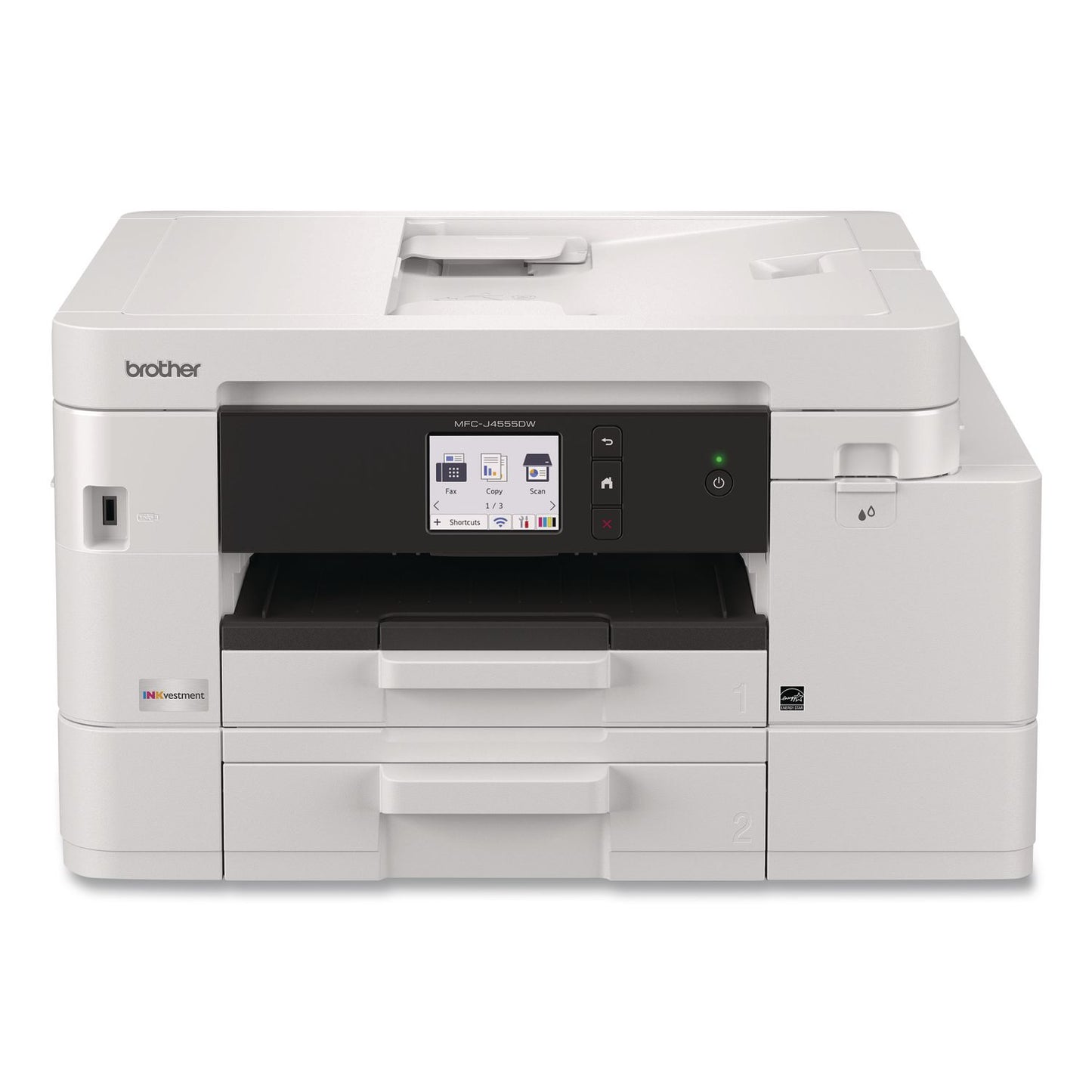 Brother MFCJ4555DW INKvestment 4555 Wireless Color Inkjet All-in-One Printer, Copy/Fax/Print/Scan (BRTMFCJ4555DW)